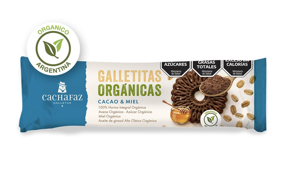 Cachafaz - Galletitas orgánicas de cacao y miel (170gr)