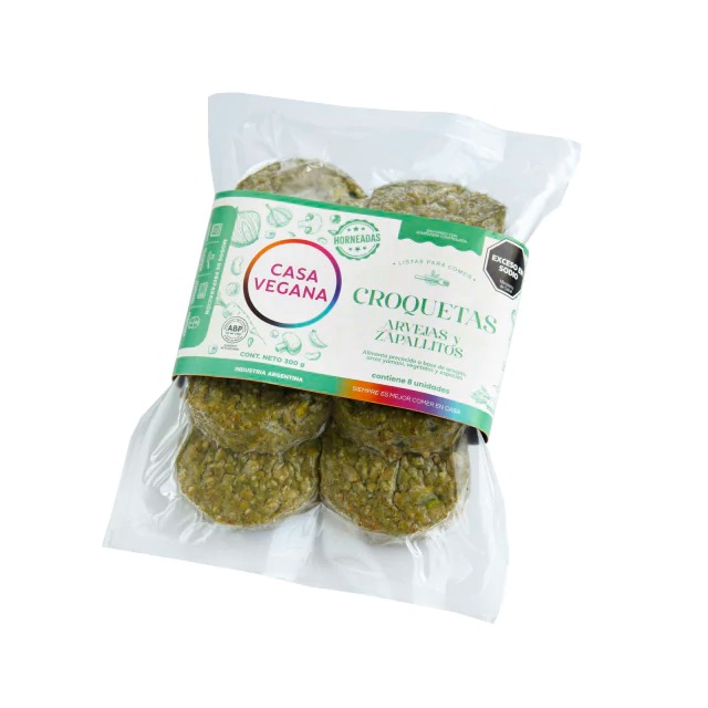Casa Vegana - Croquetas de Arvejas y Zapallitos (300gr)