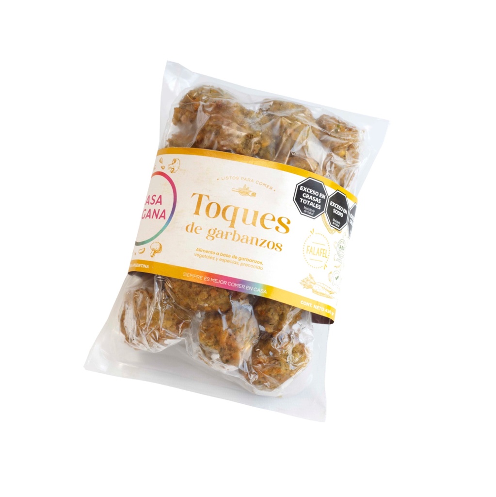 Casa Vegana - Toques de Garbanzos (Falafel) Pack x 20 unidades