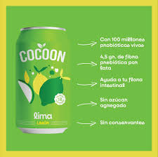 Cocoon - Gaseosas Pre y Probioticas Lima Limon (354 ml)