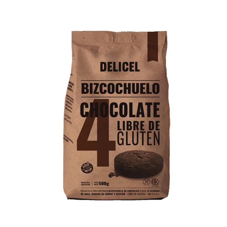 Delicel - Premezcla bizcochuelo sabor chocolate (500gr)