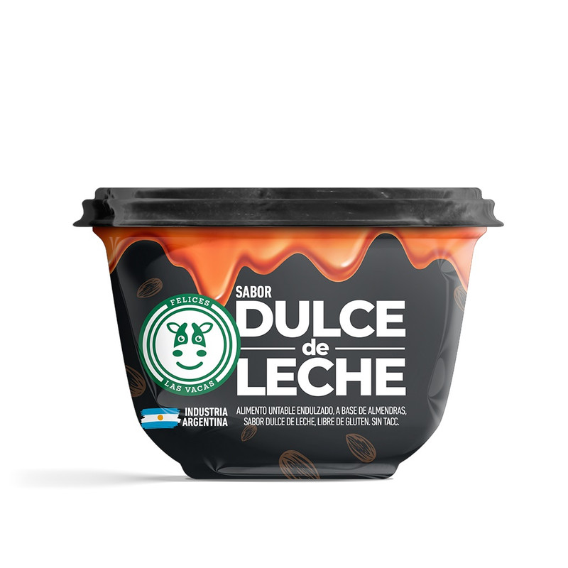 Felices Las Vacas - Dulce de almendras estilo colonial sabor dulce de leche (250gr)