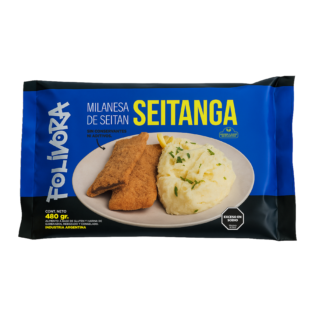 Folivora - Milanesa de Seitan (480gr Pack por 4 unidades)