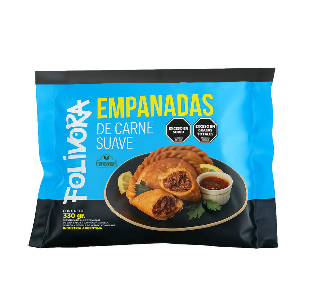 Folivora - Vien Argentas Empanadas carne suave 330 gr (pack 3 unidades )