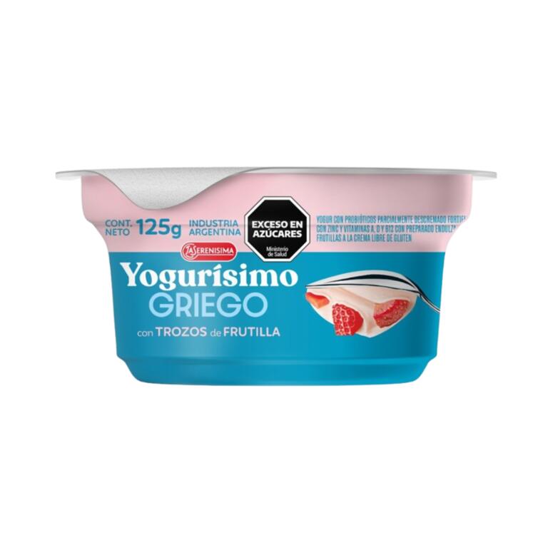Yogurisimo - Yogur Griego con Trozos de Frutilla x 125 gr