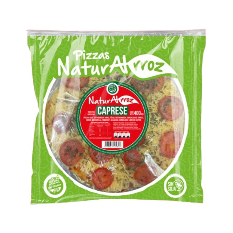 Naturalrroz - Pizza de muzzarella vegana con queso vegetal (360gr)