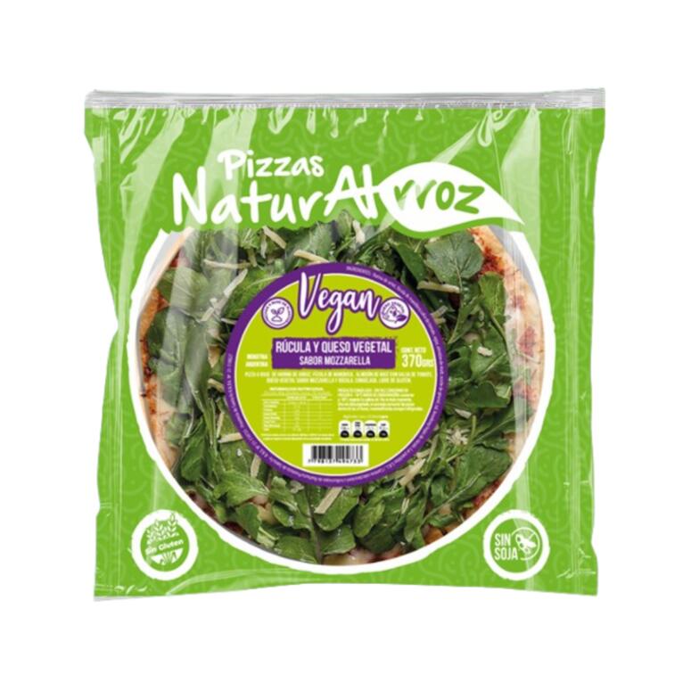 Naturalrroz - Pizza vegana de rucula y Queso Vegetal 300gr