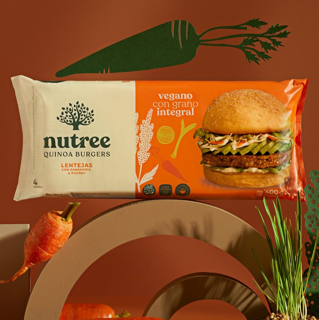 Nutree - Medallones veganos de lentejas (4 unidades - 400gr)