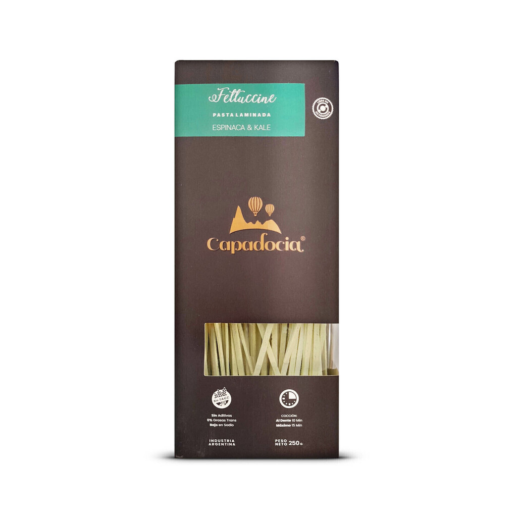 Capadocia - Pastas de espinaca y kale Fetuccini (250gr)