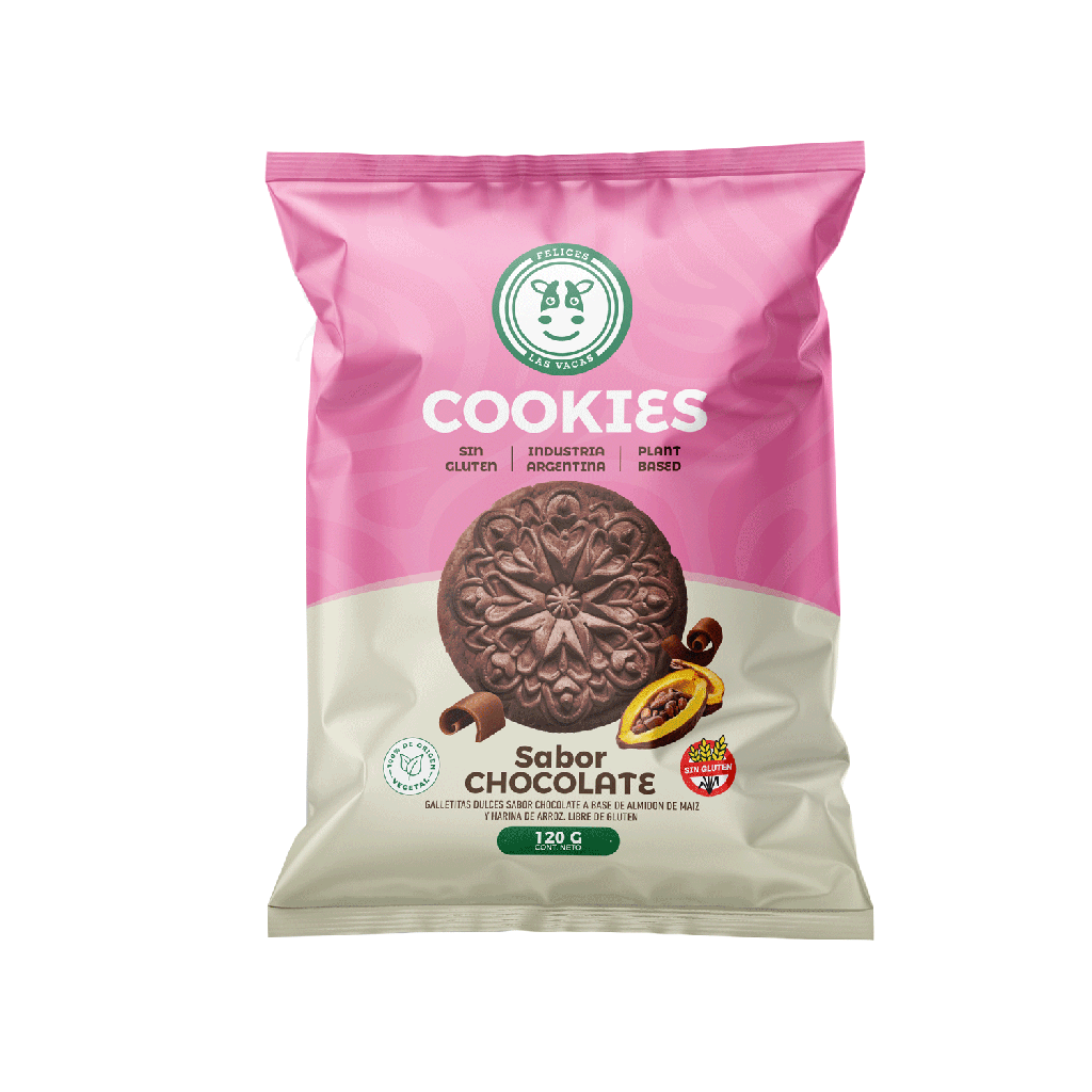 Felices Las Vacas - Cookies sabor chocolate (120gr)