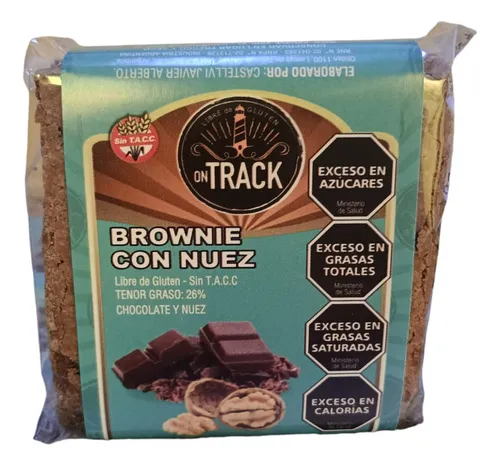 OnTrack - Cuadrado de Brownie con Nuez (display 12 unidades) 