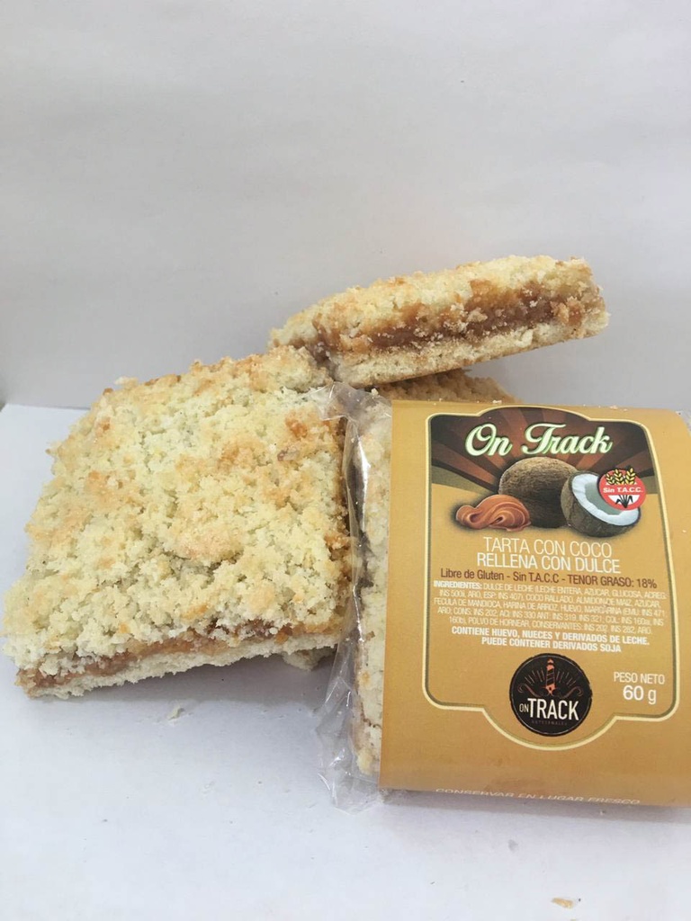 OnTrack - Cuadrado de Coco con Dulce de Leche (display 12 unidades)