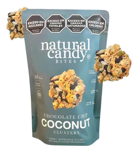 Natural Candy - Clusters chocolate chip coconut 100 gr 