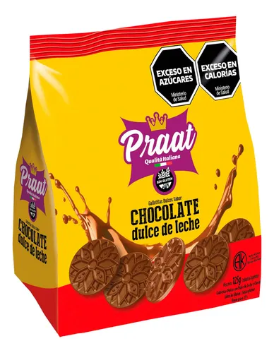 Praat - Galletitas sabor chocolate y dulce de leche x 125 gr 