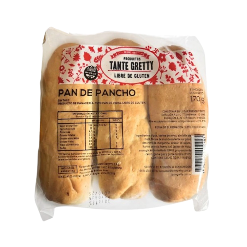 Tante Gretty - Pan de Pancho (3 u) x 170 gr 