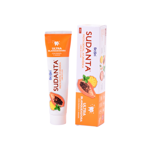 Sri Sri - Sudanta pasta dental ayurvédica Ultra Blanqueadora (200gr)