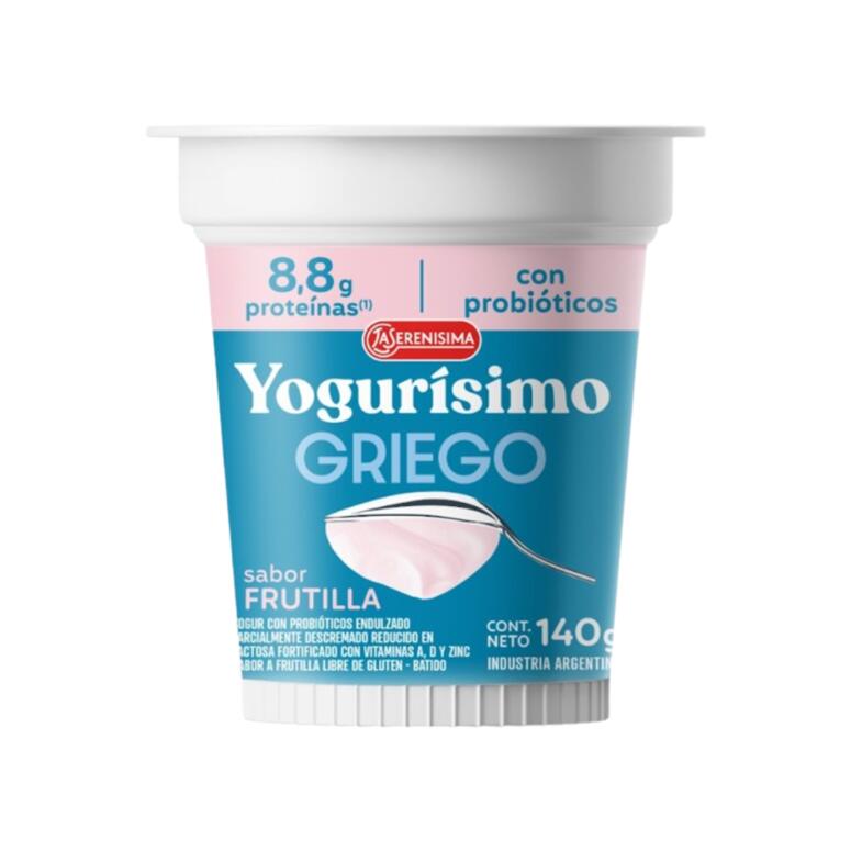Yogurisimo - Yogur Griego sabor Frutilla x 140g