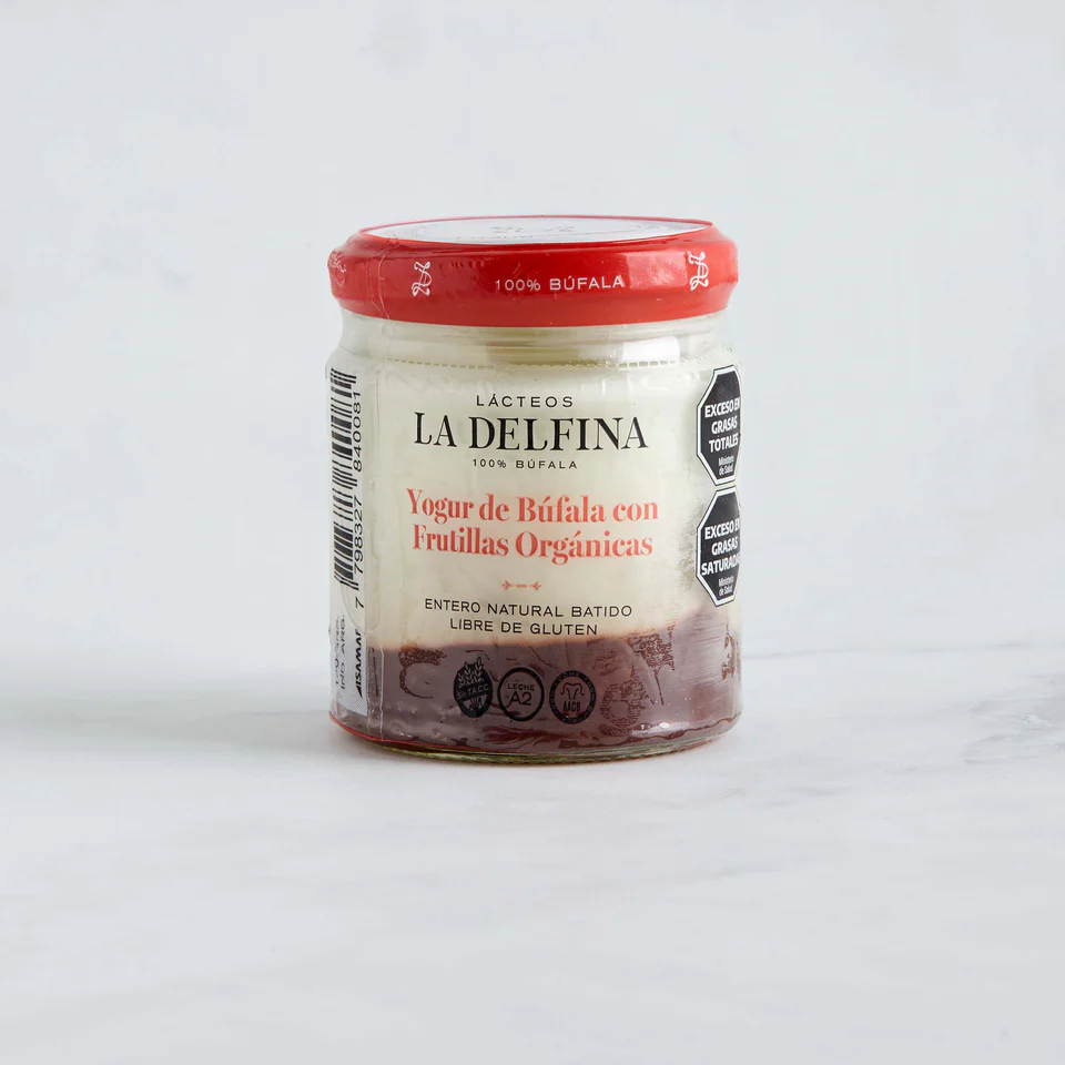 La Delfina - Yogur batido de Bufala con Frutilla organica 160 gr