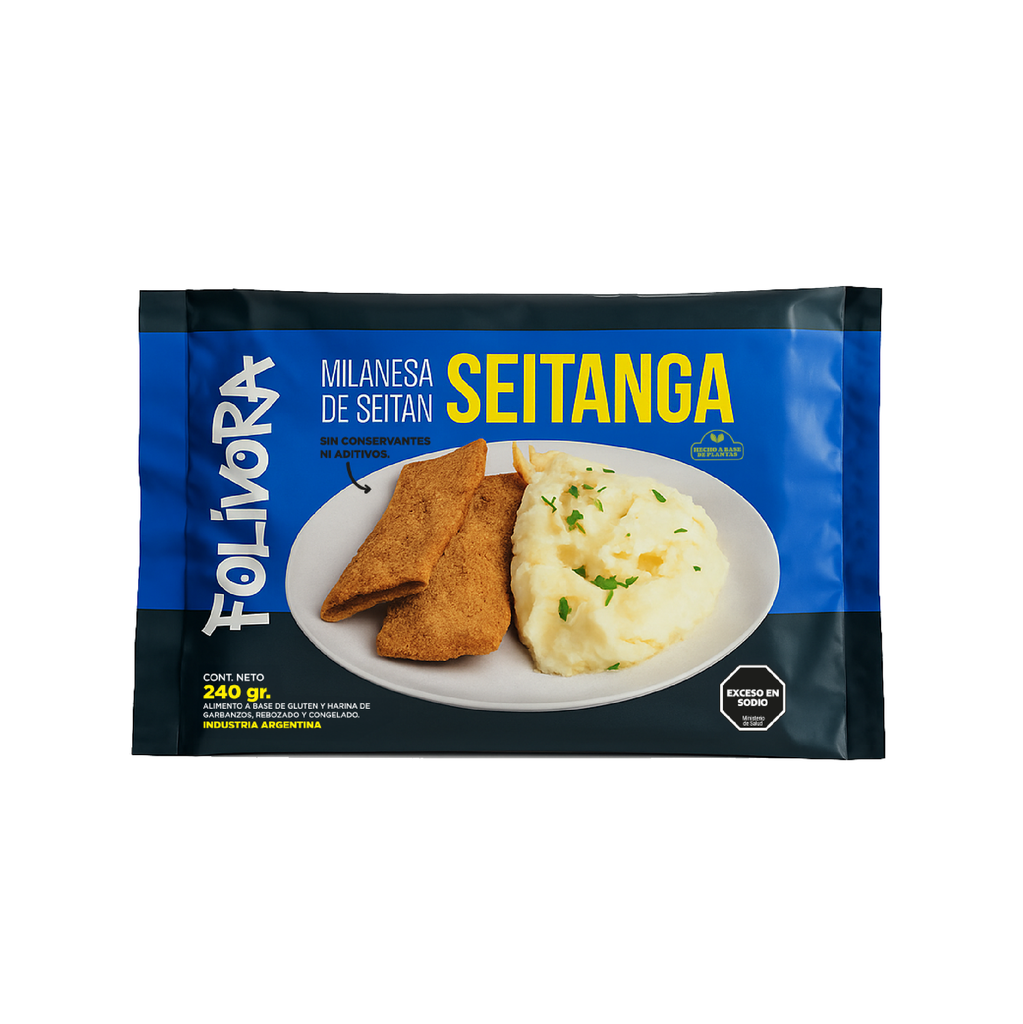 Folivora - Milanesa de Seitan (240gr Pack por 2 unidades) 