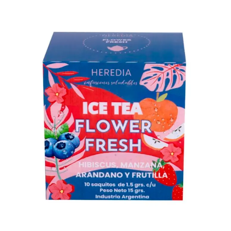 Heredia - Ice Tea Manzana, Arándano y Frutilla (10 saquitos)