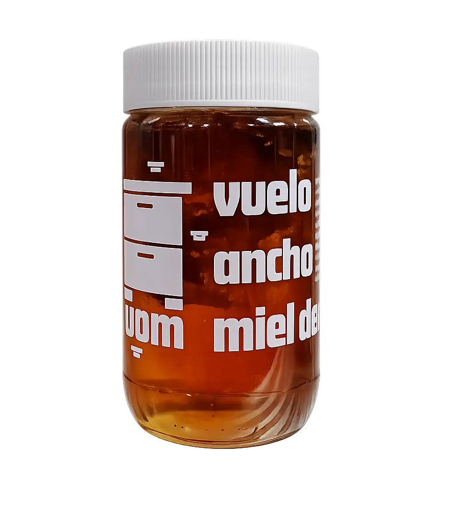 Vuelo ancho - Miel con panal (500gr)