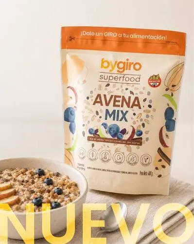Bygiro - Mix de avena (envase Doypack 400 gr) 
