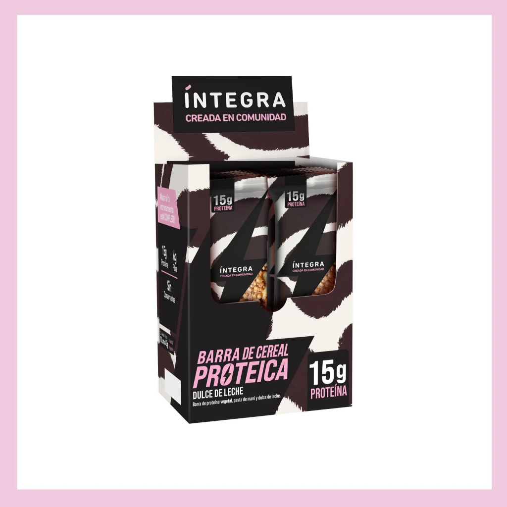 Integra - Barrita de Cereal Proteica Dulce de Leche (x10u - 42g c/u) 