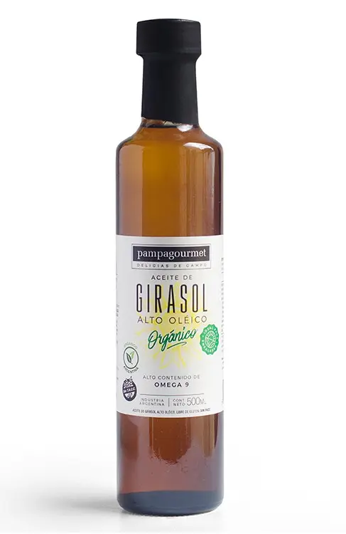 Pampa Gourmet - Aceite de girasol alto oleico organico (500ml)