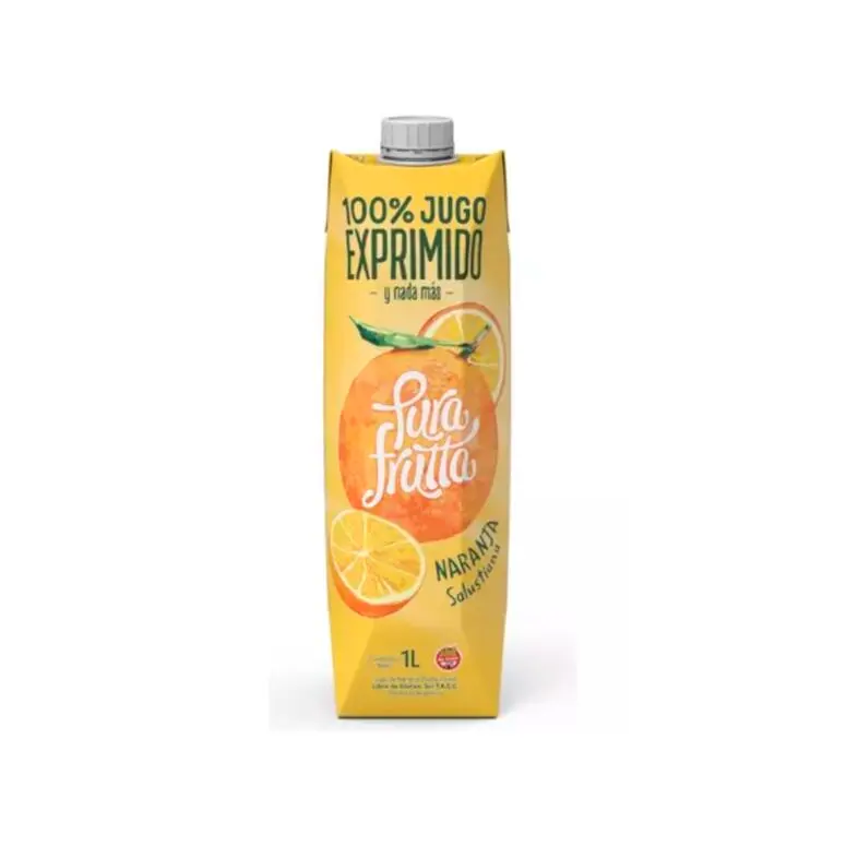 Pura Frutta - Jugo natural sabor naranja (pack 8 unidades de 1lt)
