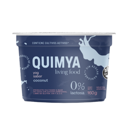 Quimya Yog - Yogurt vegano sabor coconut sin azúcar (160gr)