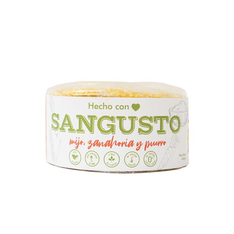 Sangusto - Hamburguesa Veganas de Mijo, Zanahoria y Puerro (4 unidades)