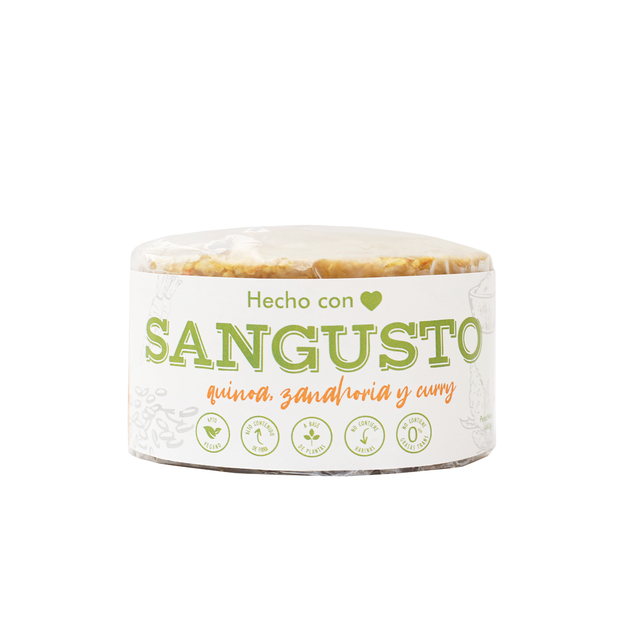 Sangusto - Hamburguesa Veganas de Quinoa y Curry (4 unidades)