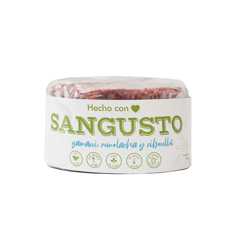 Sangusto - Hamburguesa Veganas de Yamani , Remolacha y Ciboulette (4 unidades)
