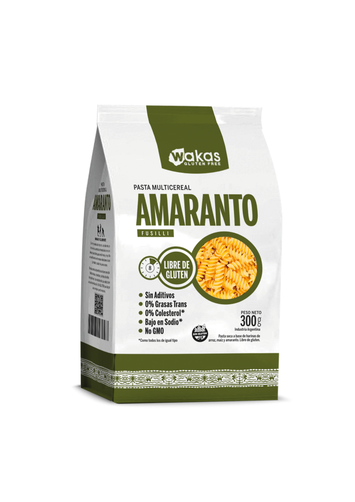 Wakas - Pastas fusili multicereal con amaranto (300gr)