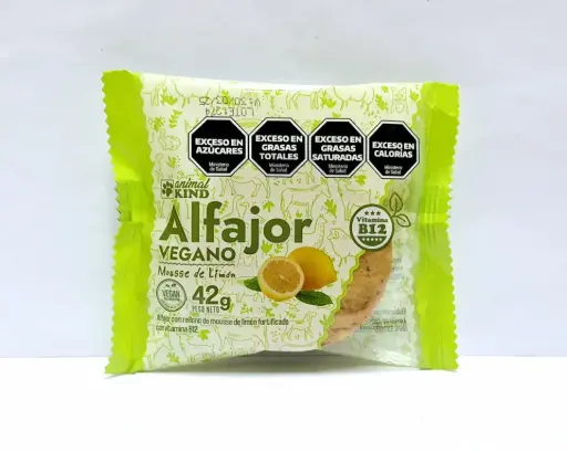 [ANIMA011] Animal Kind - Alfajor vegano mousse de limon (display 18 unidades de 50 gr)