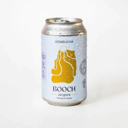 [BOOCH003] Booch - Kombucha sabor jengibre y burrito (354cc)
