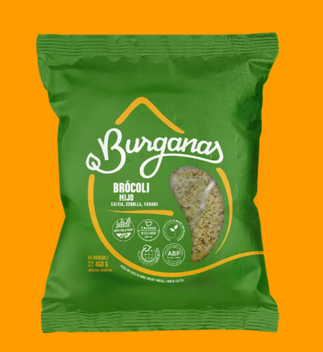 [BURGA003] Burganas - Hamburguesas veganas de brócoli y mijo (Pack 4 unidades - 400gr)