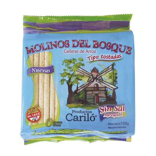 [CARIL009] Carilo - Tostadas de arroz sin sal (150gr)