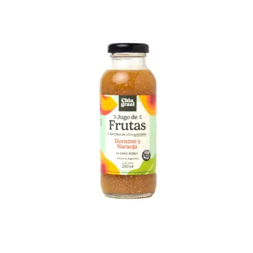 [CHIAG021] Chiagraal - Bebidas con semillas de chía sabor durazno y naranja (250ml)