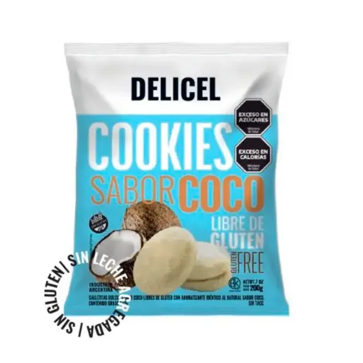 [DELIC003] Delicel - Galletitas sabor coco (150gr)