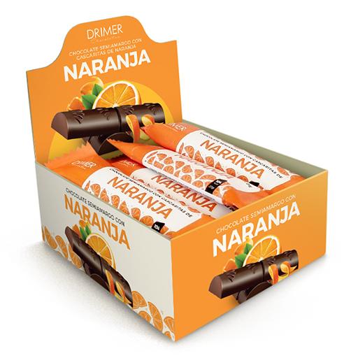 [DRIME007] Drimer - Barra de chocolate con Naranja (10u) x20gr