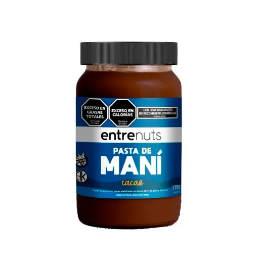 [ENTRE014] Entrenuts - Mantequilla de maní natural con cacao amargo (400gr)