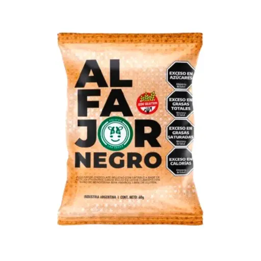 [FELIC008] Felices Las Vacas - Alfajor de chocolate relleno con dulce de leche (12 unidades de 75gr)