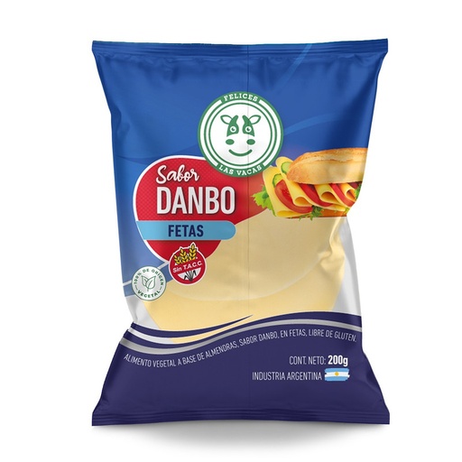 [FELIC068] Felices Las Vacas - Queso vegano estilo danbo en fetas (150gr)