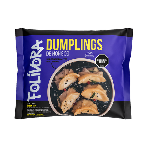 [FOLIV020] Folivora - Dumplings de hongos (180gr Pack por 6 unidades)