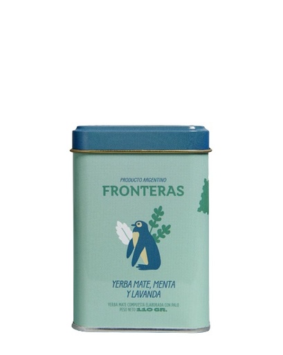 [FRONT017] Fronteras - Yerba mate con menta y lavanda (lata x 110gr)
