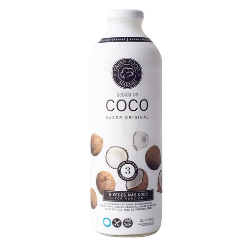 [GKERS008] Green Food Makers - Bebida de coco sabor original (910 ml)