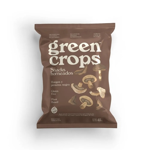 [GROPS009] Green crops - Snack sabor hongos y pimienta (45gr)