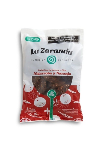 [LAZAR006] La Zaranda - Galletitas sin azucar de algarroba y naranja (200gr)