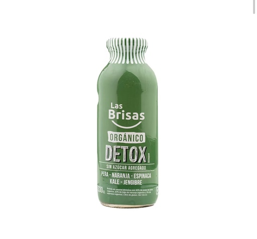 [LASBR009] Las Brisas - Jugo Orgánico Detox Pera, Espinaca, Naranja, Kale y Jengibre 330 ml